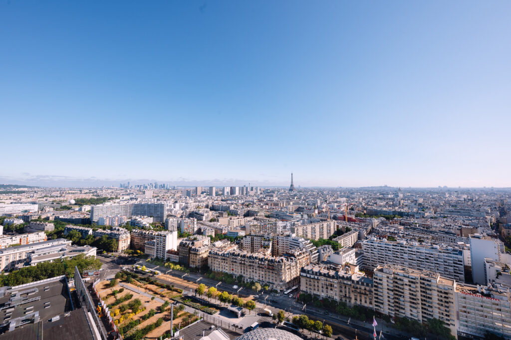 Vue aérienne de Paris depuis la Tour Triangle