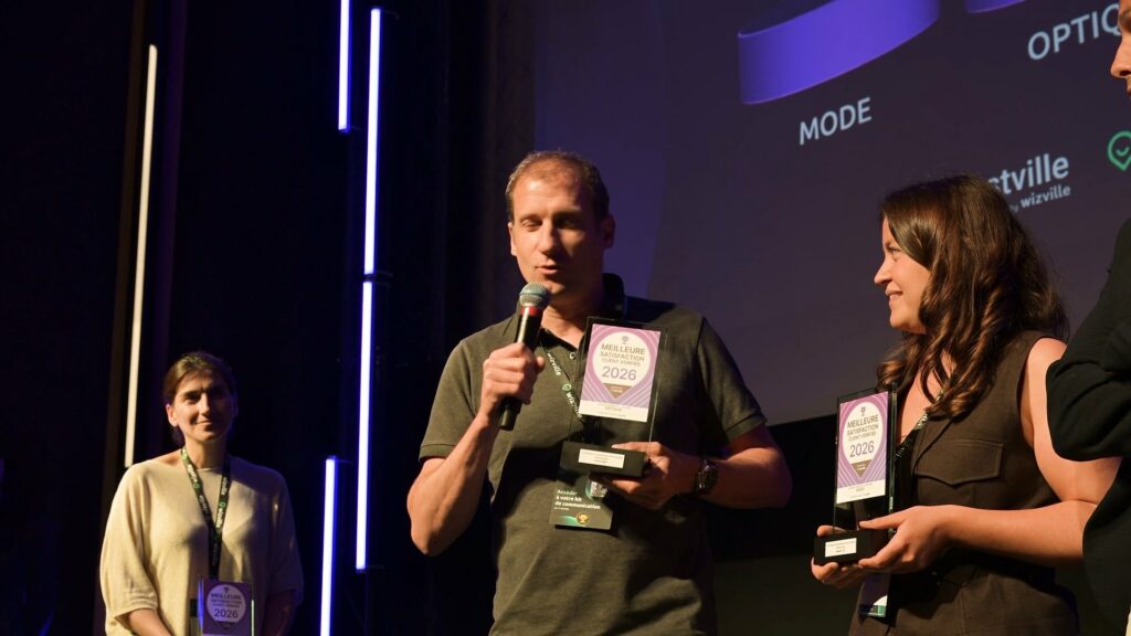 Remise de prix filmée lors d’un événement d’entreprise